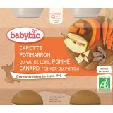 2 POTS CAROTTE POTIMARRON POMME CANARD