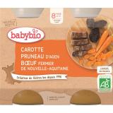 2 POTS CAROTTE PRUNEAU BOEUF